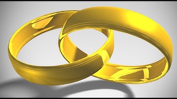 Photoshop Tutorial: How to Make 3D, Interlocking GOLD RINGS
