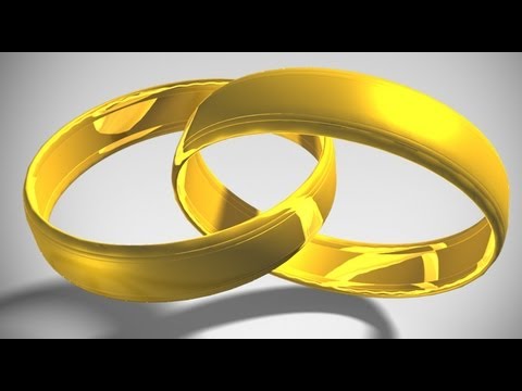 Photoshop Tutorial: How to Make D, Interlocking GOLD RINGS