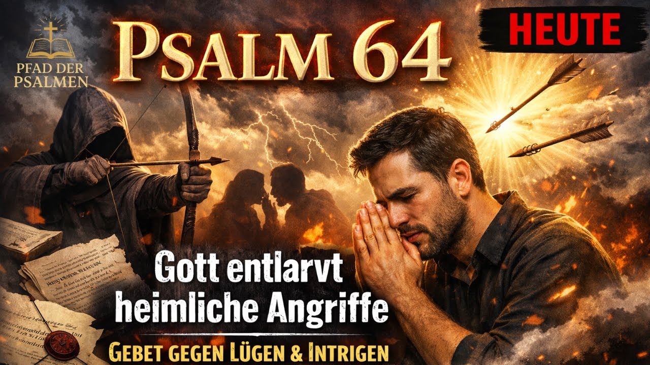 🔥 Psalm 64 — Gott entlarvt heimliche Angriffe: Gebet gegen Lügen & Intrigen (HEUTE)