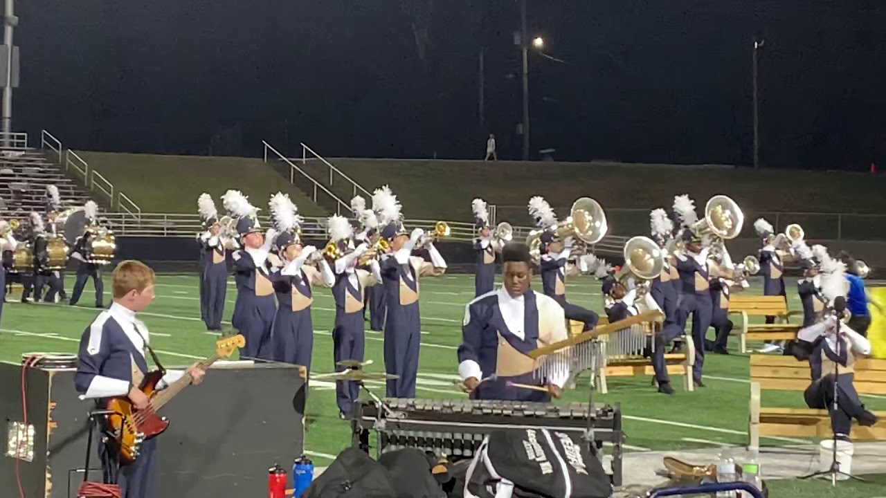 Newnan High School Marching Cats In The Rain Performance Field Level 9