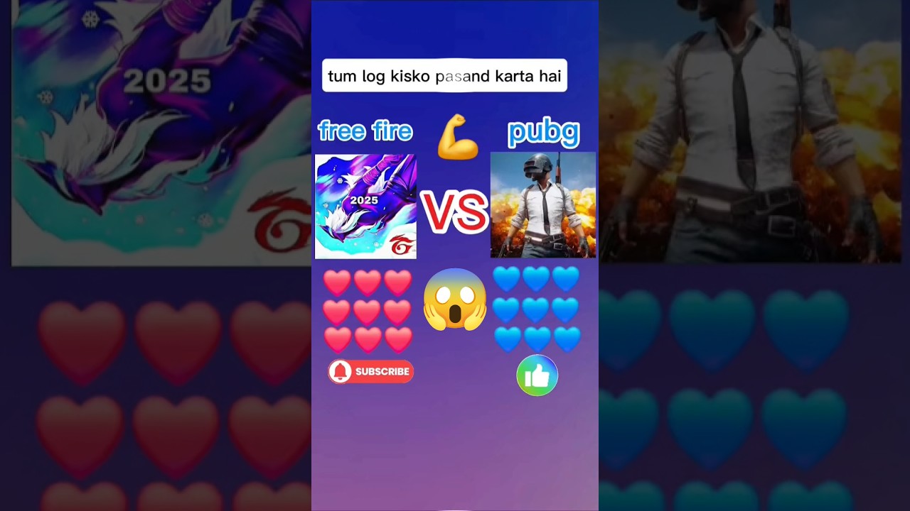 free fire vs pubg song😎