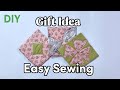 Simple &amp; Useful 3 Floral Tea Coasters| Easy Sewing Gift Set