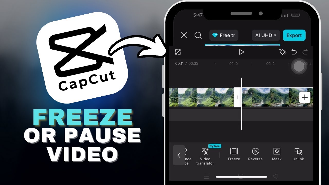 How To Freeze Or Pause A Video In CapCut in SECONDS!