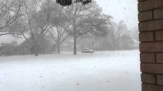 Snow Storm in Lubbock Texas December 27 2015