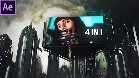 Cyberpunk City 4 in 1 (Top After Effects Templates)