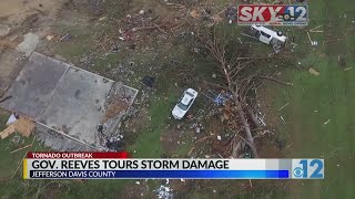 Reeves, Hosemann and other state leaders tour primarily EF-4 storm damage in Bassfield News