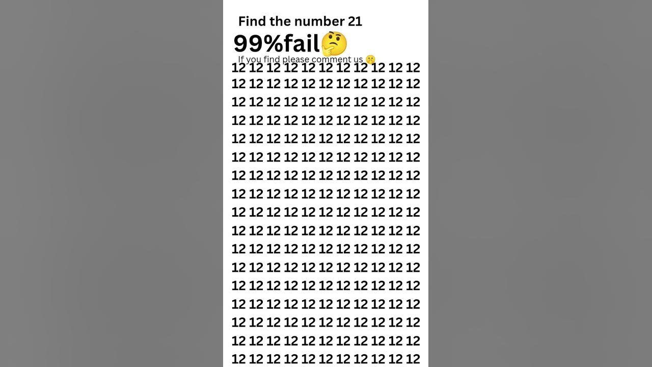 find the number 21#shortvideo #shortsviral #shortsfeed # - YouTube