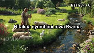 Swahili Hymn Song||BWANA NI MCHUNGAJI WANGU|| LYRICS VIDEO.