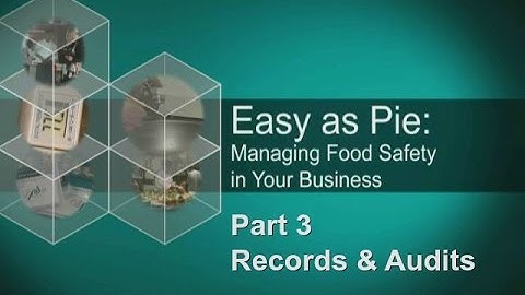 Part 3 - Ministry for Primary Industries - Food Control Plan - Records and Audits.avi