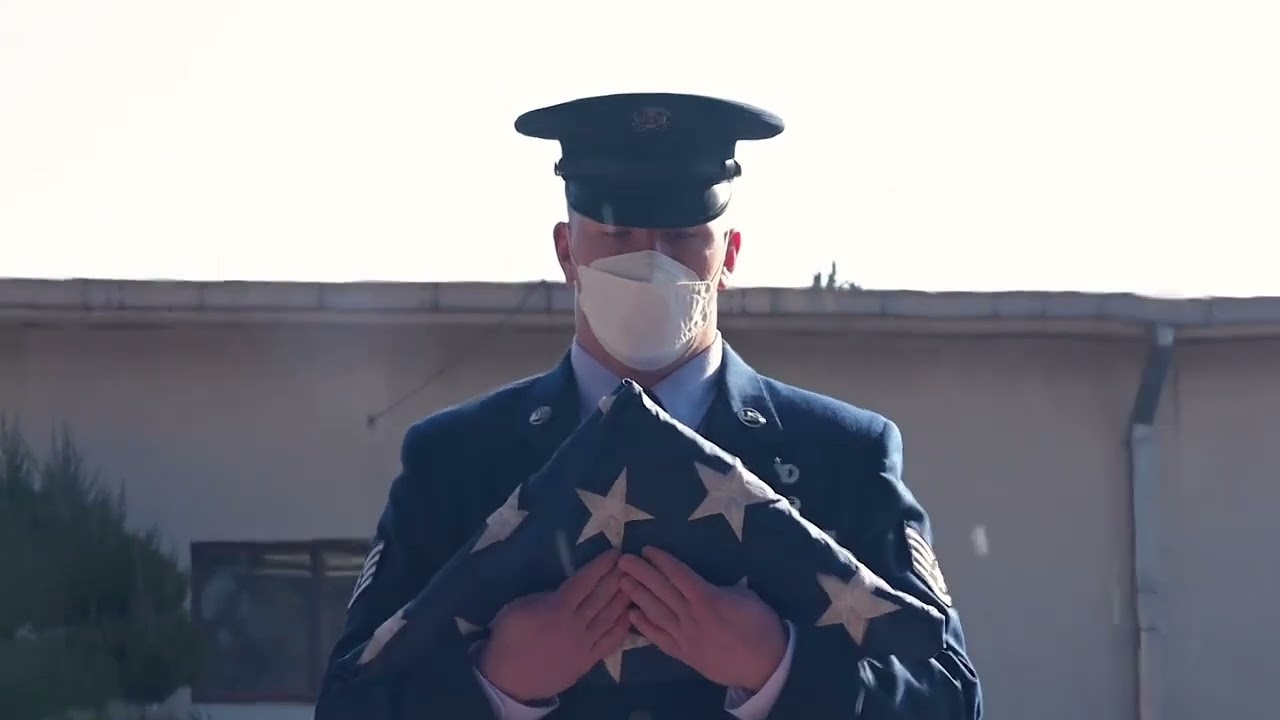 Kunsan Air Base Honor Guard 2022 Flag Retirement Ceremony