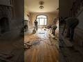 dirty horror room to luxury floor transformation #short