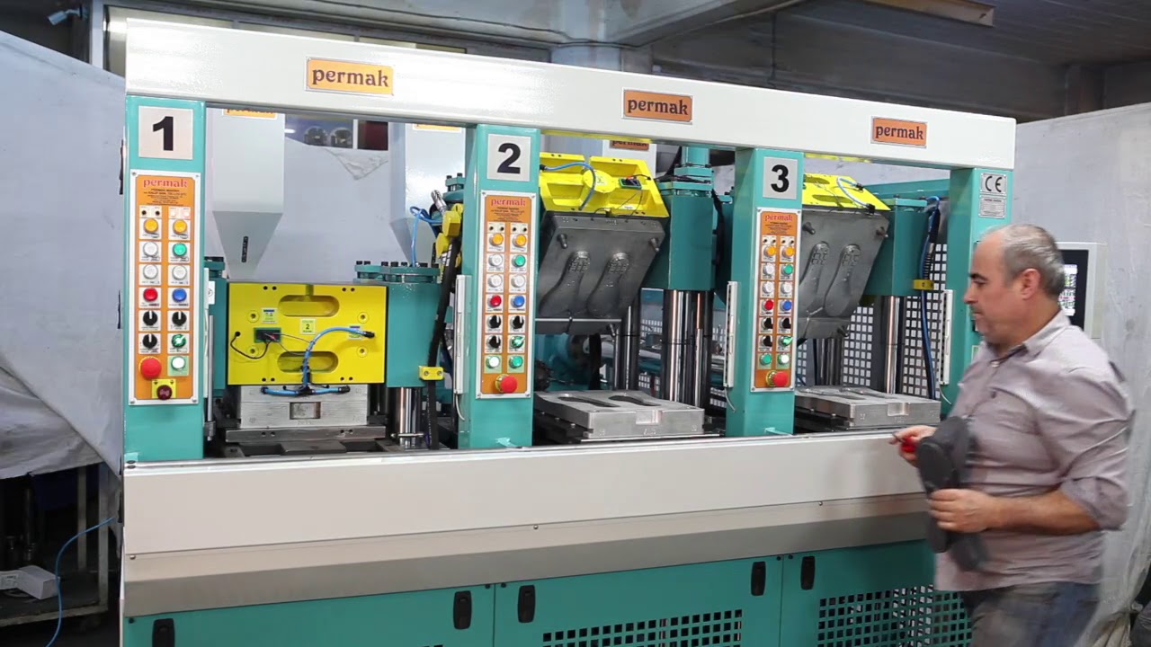 3 STATION ULTRA LIGHT TR-PVC-TPU PERMAK MAKİNA (SERVO MOTOR CONTROLLED)