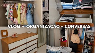 A CÔMODA NOVA CHEGOU | CONVERSAS DE AMIGAS | LIMPEI E ORGANIZEI TODO O QUARTO 🫧🧺