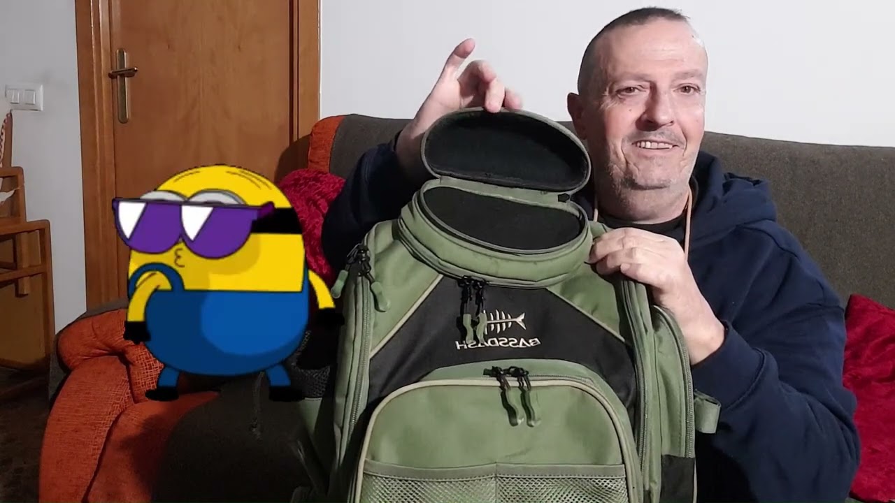 Espectacular Mochila de pesca AliExpress.Mochila Bassdash, Compartimentos detallados. Equipo pesca