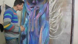 PINTURA DECORATIVA ABSTRACTA POR OSCAR ZEPEDA