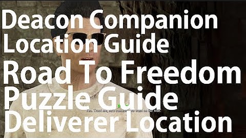 Fallout 4 Road To Freedom Guide How To Get Deacon Companion Tradecraft Achievement Guide