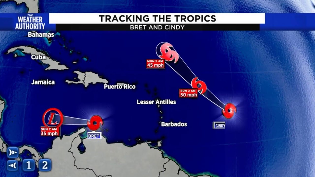 Latest on storm chances for later today and an update in the tropics ...