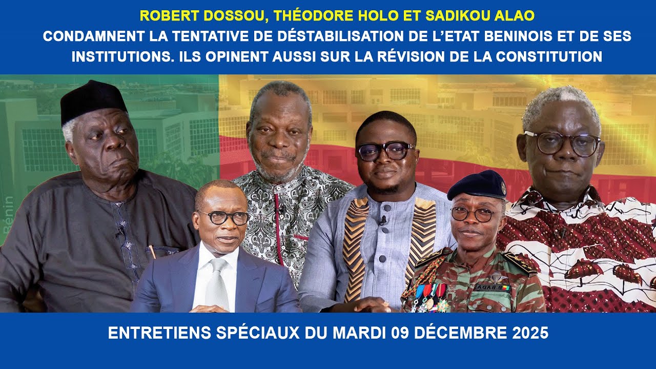 R. DOSSOU, T. HOLO ET S. ALAO CONDAMNENT LA TENTATIVE DE DÉSTABILISATION DE L’ETAT BENINOIS.