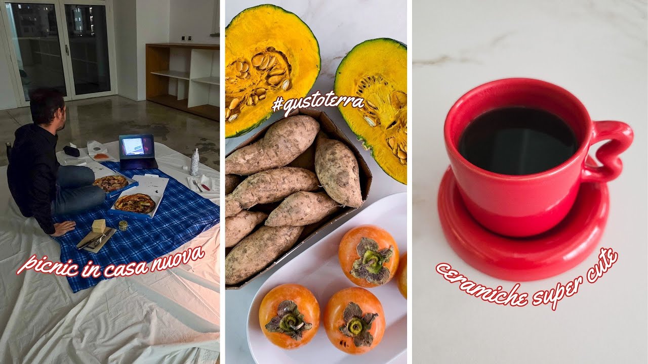 Unboxing ceramiche per la casa | Pizza picnic in casa nuova | Meal prep autunnale | Nana icecream