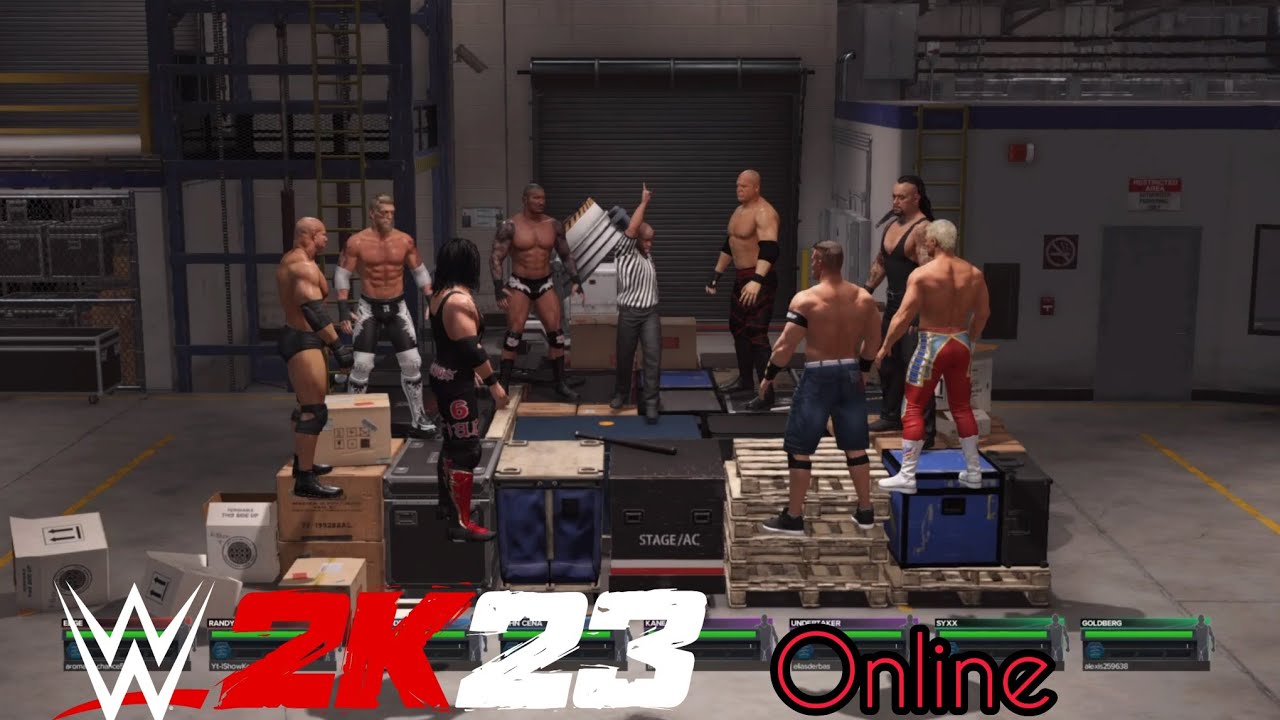 WWE 2K23 Online 8-man Backstage Brawl