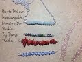 How to Make an Interchangeable Gemstone Bar Necklace by Denise Mathew