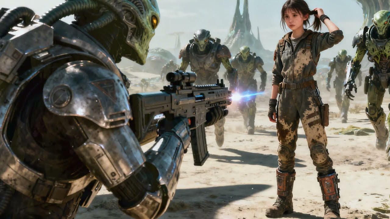 Alien commander  Pointed a Gun at Her | The Deathworld Girl Adjusted Her Hair and Asked   HFY Sci Fi