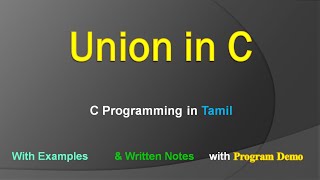 Union in C | C Programming | Union Concept in C with Examples