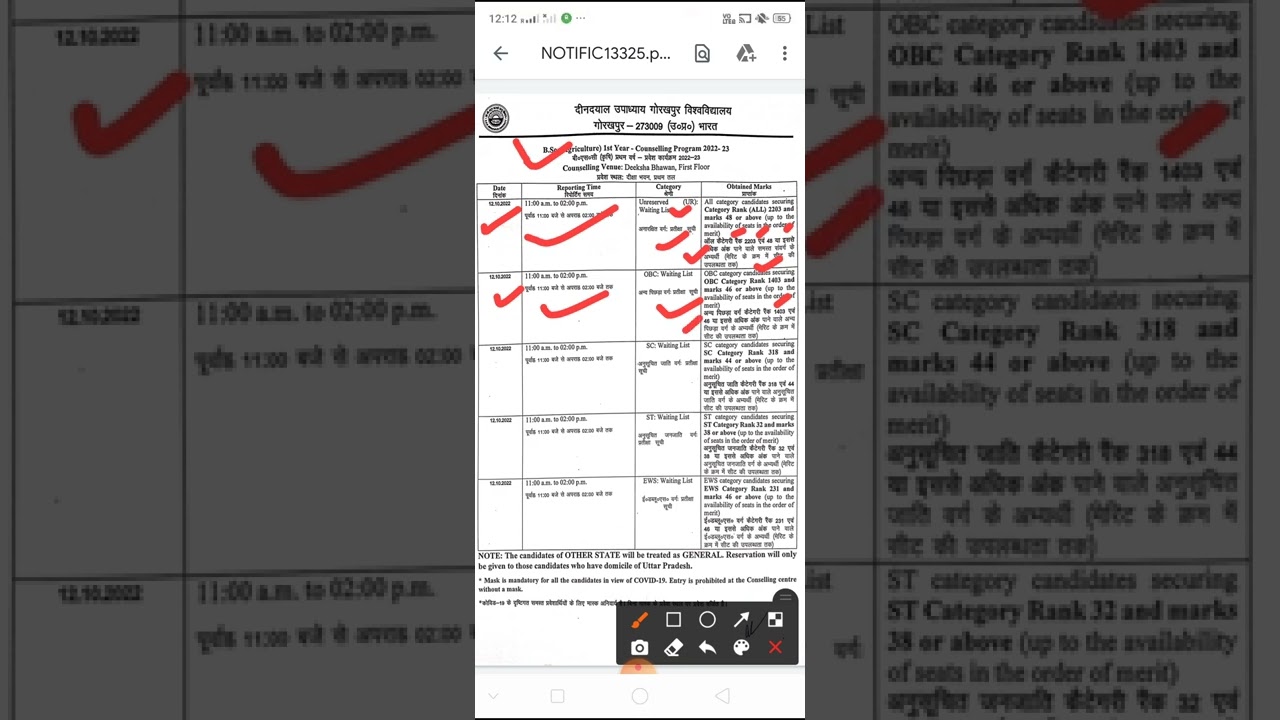 DDU New Cut Off 2022 : ddu B.Sc new cut off 2022 today latest update