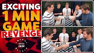 THE REVENGE! World Champion Magnus Carlsen Plays Bullet Vs. "The Hammer" | Office Jam screenshot 4