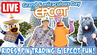🔴Live: Grand & Miraculous Morning at EPCOT! - Rides & No Festival Fun - Disney World Livestream