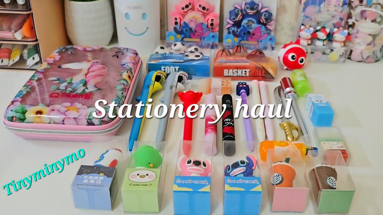 ASMR unboxing cute new stationery items from tinyminymo ✨️💕