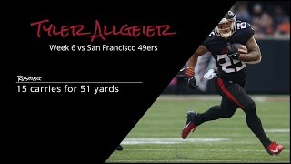 Tyler Allgeier RB Atlanta Falcons | Every run | 2022 | Week 6 vs San Francisco 49ers