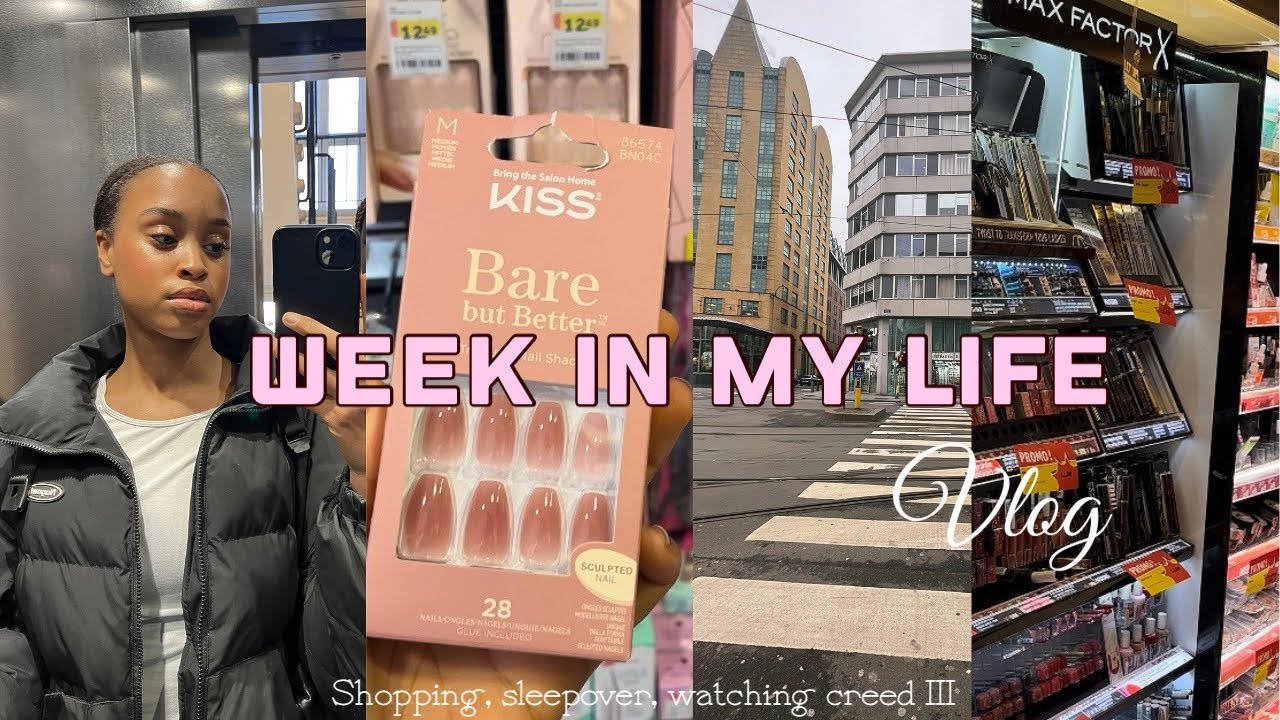 Week in my life 🤍 Vlog shopping for nails, watching creed 3