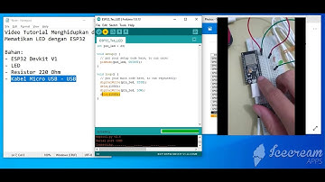 ESP32: Menghidupkan LED memakai Arduino IDE
