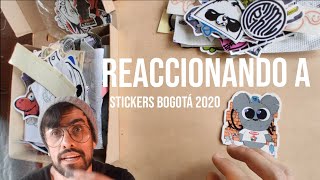 Video reacción, muestro los stickers, estampas, calcas, adhesivos, stenciles y dibujos, Bogotá 2020