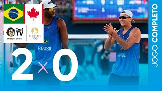 Thumbnail for JOGO COMPLETO | BRASIL X CANADÁ | VÔLEI DE PRAIA MASCULINO | 1ª FASE | OLIMPÍADAS PARIS 2024