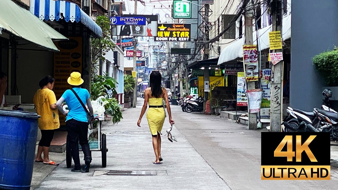 Pattaya 4K Walk 2020 Dec.Soi BuaKhao EveningScene.