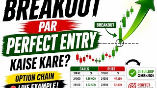 Breakout Par Perfect Entry Kaise Kare? | Option Chain Live Example