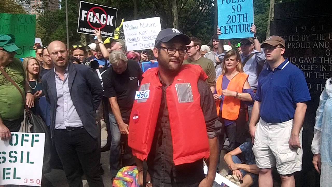 Josh Fox of "GASLAND" speaks at "Draw The Line NYC"