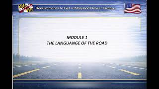Module 1 Language of the Road Introduction