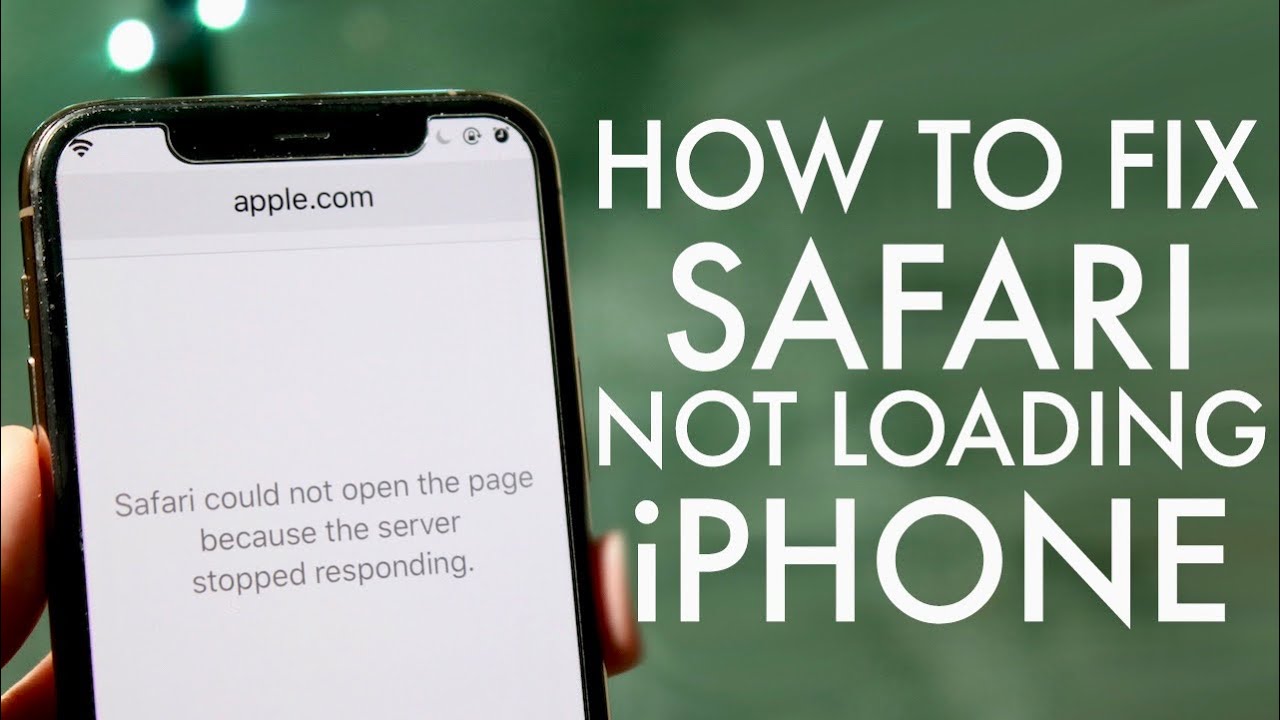 safari not opening a website