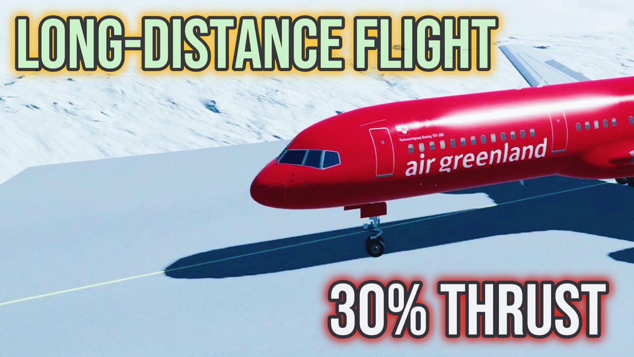 Is It Possible to do a FULL LONG-DISTANCE Flight at 30% THRUST?