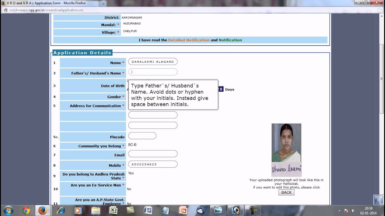 VRO/VRA ONLINE APPLICATION SUBMISSION PROCESS
