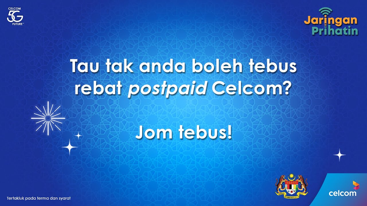 Cara tebus rebat Jaringan Prihatin bersama Celcom!