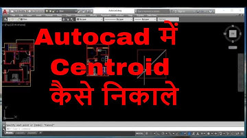 how to find centroid in AutoCad