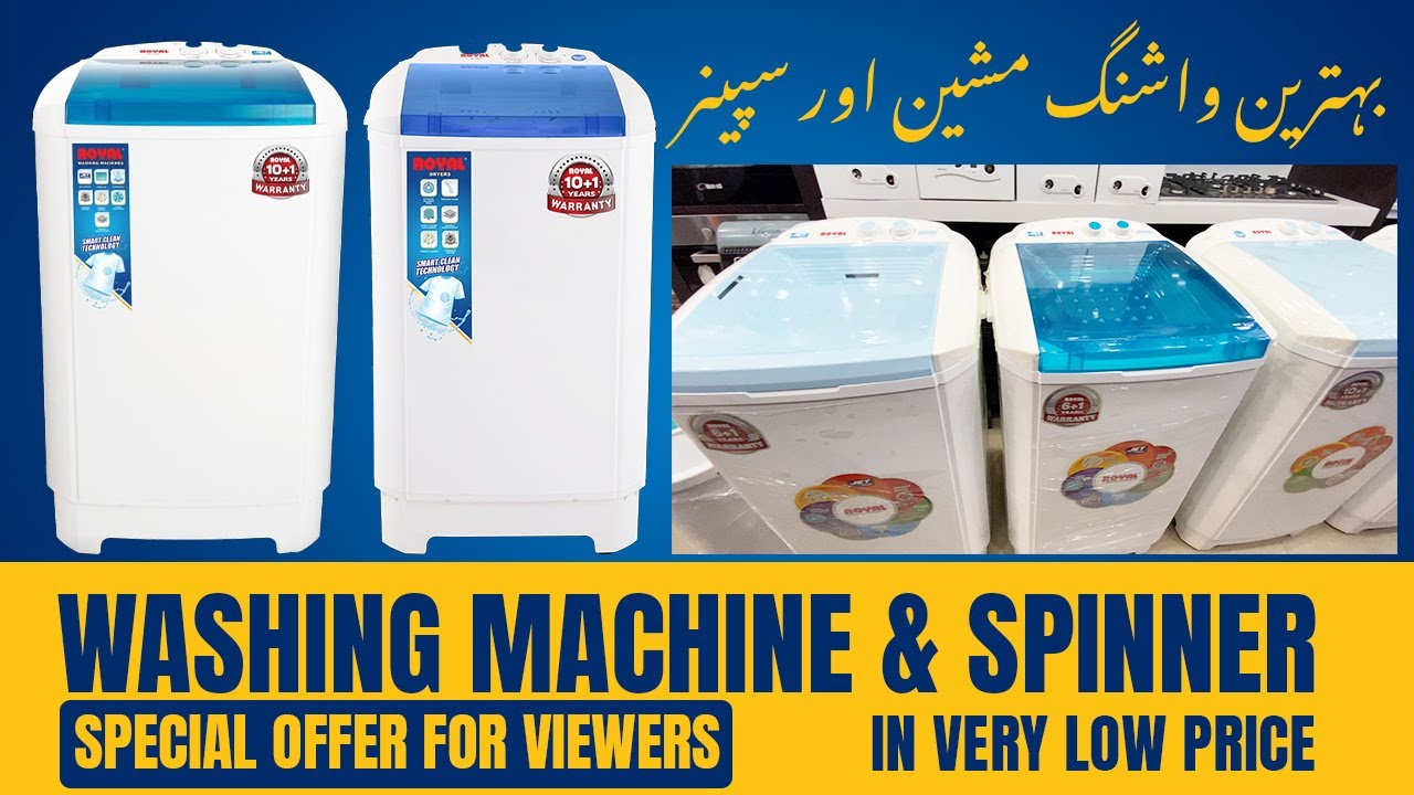 New Royal Washing Machine 10+1 Warranty (10 Years Motor & 1 Year