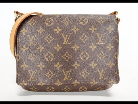 Louis Vuitton Brown Monogram Musette Tango Short Strap Cloth ref