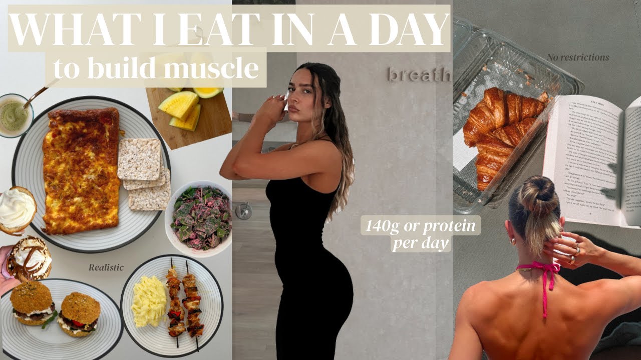 What I Eat In A Day To Build Muscle | 140g of protein- NO protein ...
