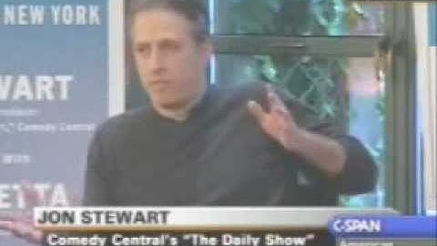 2004 Jon Stewart C-Span Interview Part 1 of 7