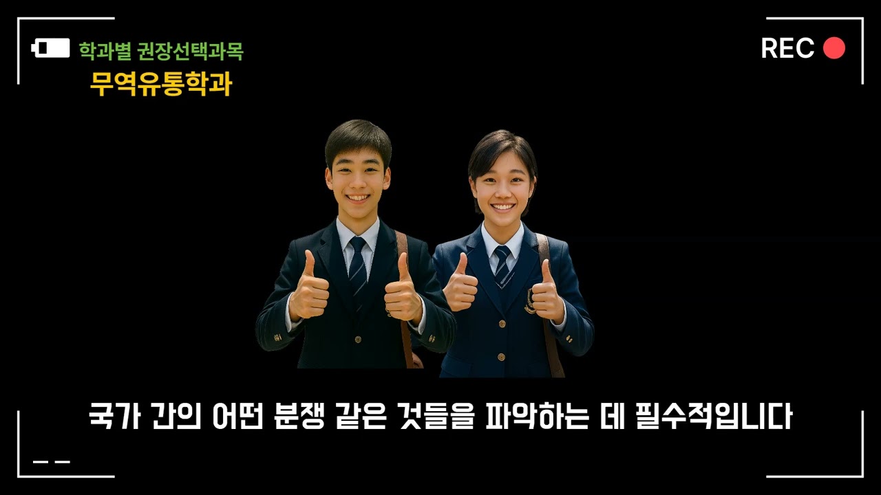 무역유통학과 권장 선택과목 안내